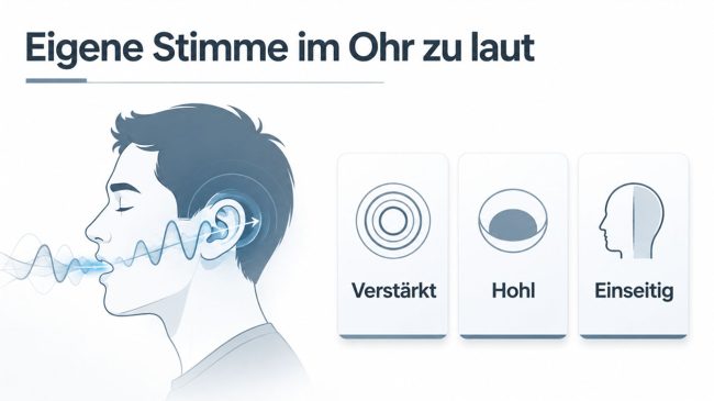 Sprechende Person im Profil mit Schallwellen zum markierten Ohr und Karten Verstärkt, Hohl, Einseitig